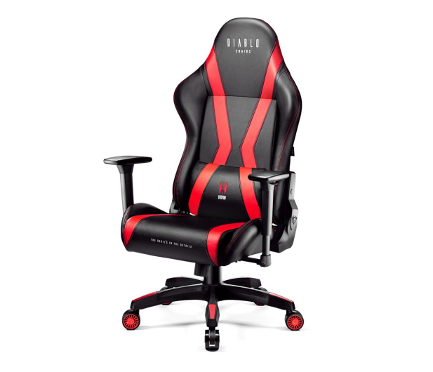 DIABLO Chairs X-Horn 2.0 Normal Size czarno-czerwony - 1192260 - zdjęcie 3